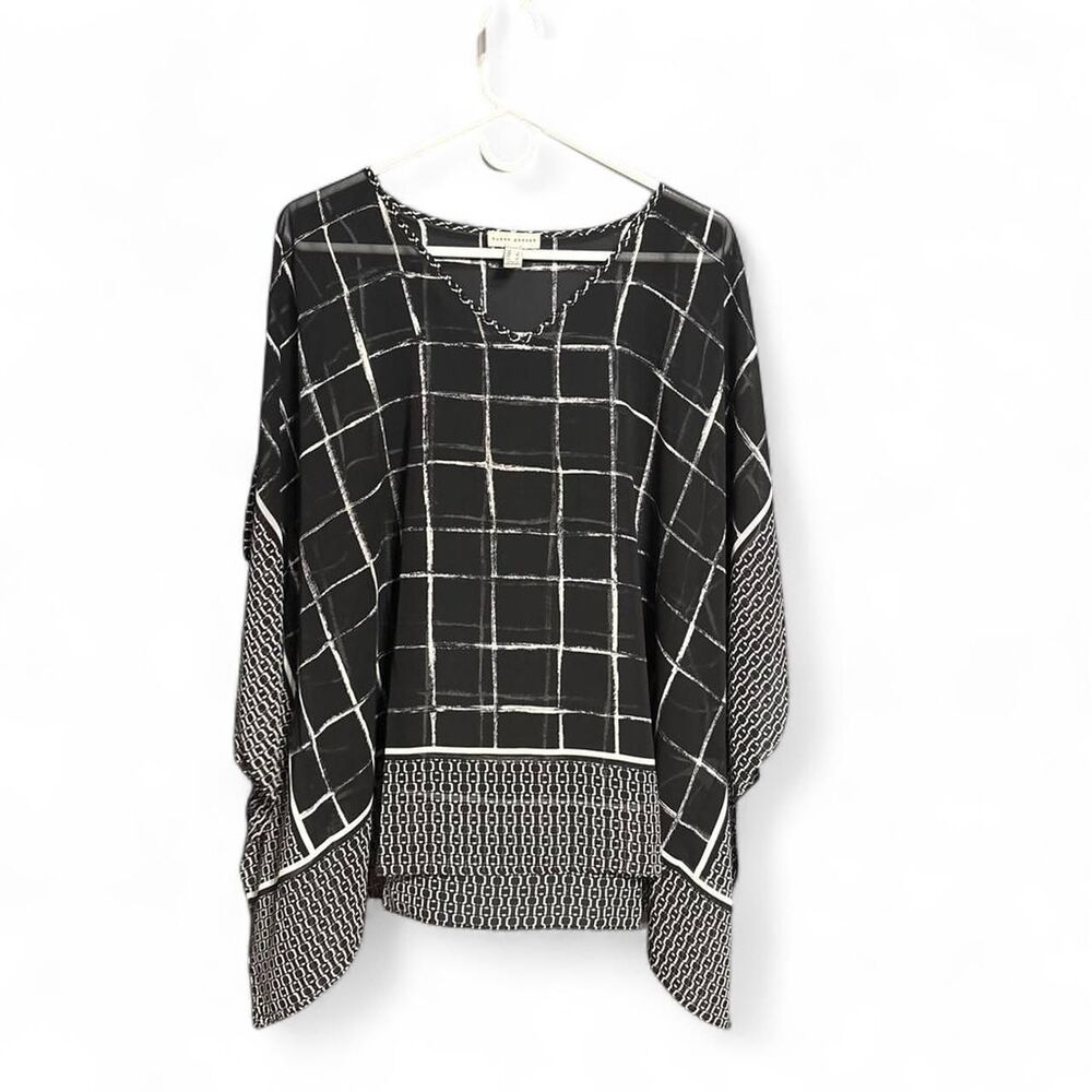 Susan-graver Women's Black and Grey Blouse